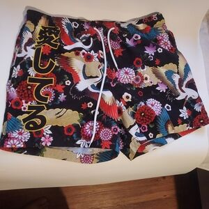 Men's Japanese inspired swim trunks